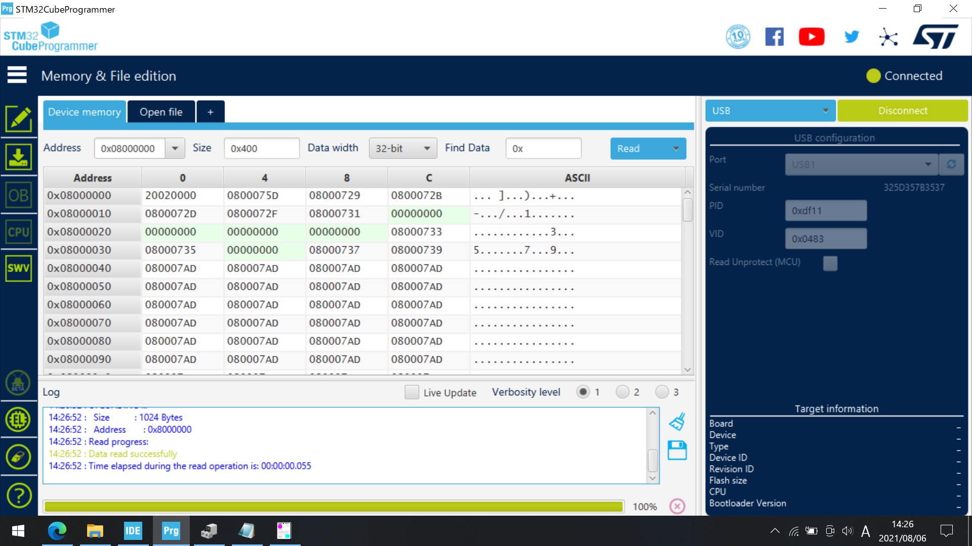 STM32CubeProg_USB_Connected